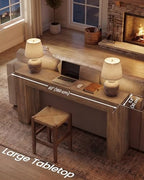 VASAGLE 63 Inches Entryway Table, Thick Tabletop Console Table - Image 3
