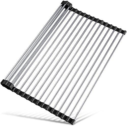 Tomorotec Roll Up Dish Drying Rack Over Sink, 304 Steel by Tomorotec