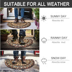 CHICHIC Front Door Mat 24"x36" Outdoors Heavy Duty Rubber Mat - Image 5