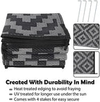 SAND MINE Waterproof Outdoor Rug 6x9 ft, Plastic Reversible Rug, Modern Area Rug - Image 3