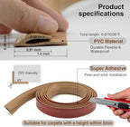 Carpet Edge Trim Binding Rug Edge Protector Thin Rugs Brown 10FT - Image 4