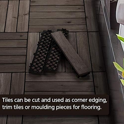 Yaheetech 22PCS Interlocking Deck Tiles Outdoor Patio Floor - Image 5