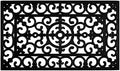 Calloway Mills 900092436 Fleur De Lis Rubber Doormat 2' x 3' by Callowaymills