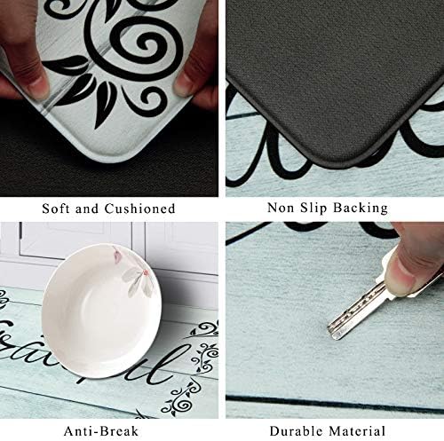 HEBE Anti Fatigue Kitchen Mat Set of 2, Cushioned Kitchen Mats - Image 3