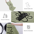 Smiry Dog Door Mat for Muddy Paws, Absorbent Non Slip Dirt Trapper - Image 6