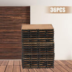 Wood Plastic Composite Patio Deck Tiles, 12”x12” Interlocking Decking Tiles - Image 6