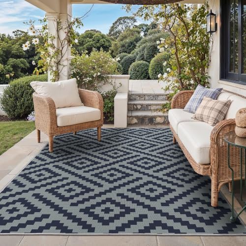 GENIMO Outdoor Rug, Waterproof Plastic Rugs by GENIMO