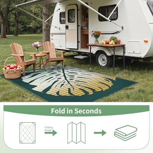 GENIMO Outdoor Rug, Waterproof Plastic Rugs - Image 7