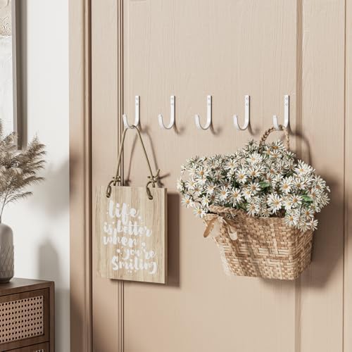 10-Pack 22LB Wall Hooks for Hanging Towel/Coat - Image 7
