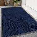 Smiry Front Door Mat Outside Entrance, Low Profile Rubber Doormat by Smiry