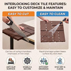 44 PCS 12"x12" Interlocking Deck Tiles - Image 5
