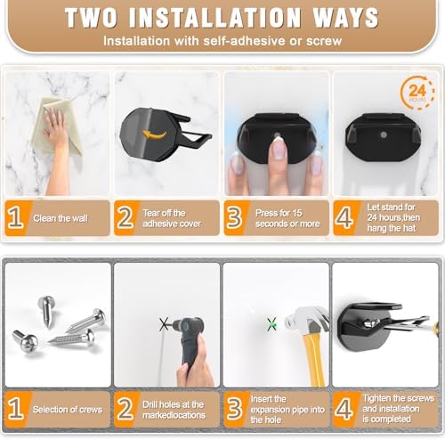 Niunuerga 48 Pack Adhesive Hat Hooks - Image 6