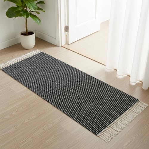 Entryway Door Mat 2'x 4', Modern Aesthetics Luxury Woven Reversible - Image 4