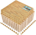 Sorbus Interlocking Wood Grain Foam Floor Tiles by Sorbus