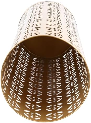 Fabater Rust Proof Metal Umbrella Holder Round Hollow Copper Pattern Umbrella - Image 4