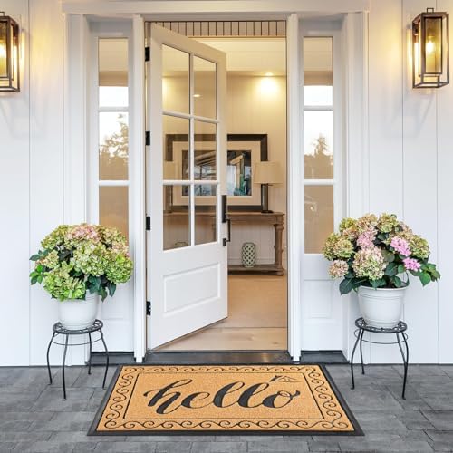 Yimobra Welcome Mats for Front Door 29.5x17, Heavy Duty Waterproof Outdoor Door - Image 6