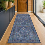 Dark Blue 3x10 Extra Long Wide Runner Rug - Image 3