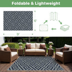 GENIMO Outdoor Rug, Waterproof Plastic Rugs - Image 2