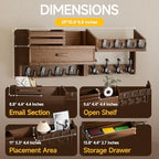 Solid Wood Wall Mounted Coat Rack - Image 3