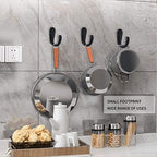 IBosins 50PCS Coat Hooks Wall Mounted Black Single Prong Robe Hook - Image 5
