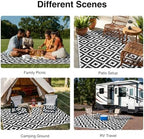 OLANLY Outdoor Rug 4x6 ft Waterproof Reversible Mat - Image 7