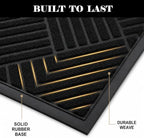 3' x 10' Commercial Runner Rug, Extra Long Front Door Mat, Hallway Runner Floor - Image 4
