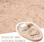 Koville Luxurious Natural Pink Marble Vanity Tray, Cloud Shape Serving Stone - Image 4