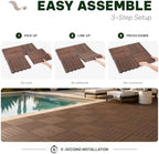 Acacia Interlocking Deck Tiles, 6 Slats - Image 3