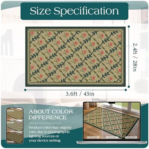 Floral Outdoor Rug - Image 2