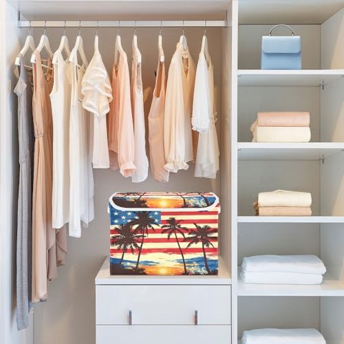 Bolaz American Flag Coconut Tree Storage Bins - Image 6
