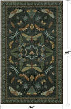 Green and Black Entryway Rug - Image 2