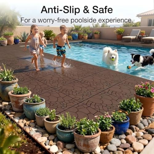 Plastic Interlocking Patio Deck Tiles - Image 6