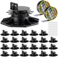 Timtin 24 Pack Adjustable Deck Support Pedestals, 1-3/16 to 2-3/8 in by Timtin