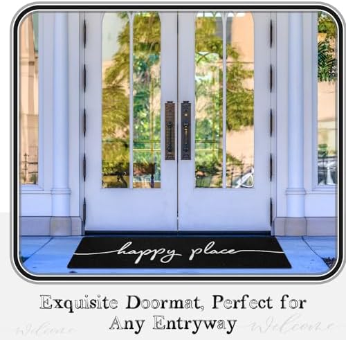 48''x16'' Long Doormat for Entrance Entry, Happy Place - Image 4