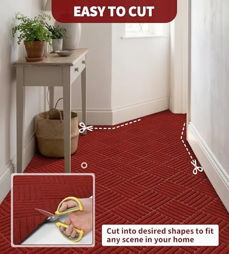 jxgzyy Outdoor Red Runner Rug 2'11" x 9'10" - Image 7
