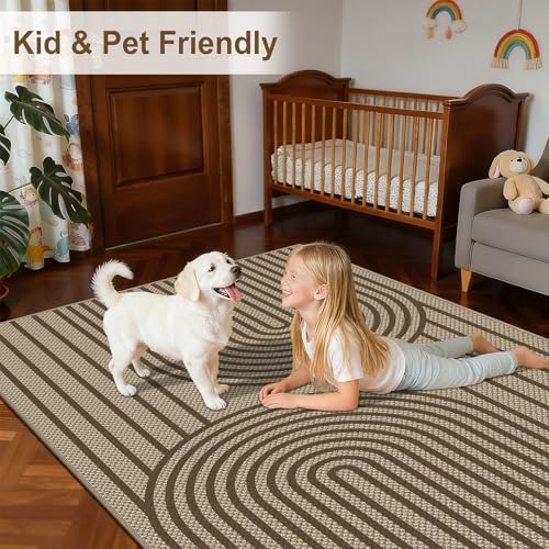 Faux Jute Area Rug, Dining Room, Home Decor - Image 6