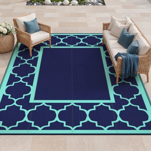 GENIMO Outdoor Rug, Waterproof Plastic Rugs by GENIMO