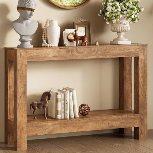 Tohomeor Farmhouse Console Table, 47 Inches Entryway Console Table, Wooden by Tohomeor