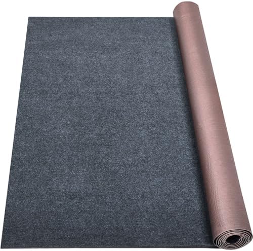 Grefinity Marine Carpet, 6 FT x 10 FT Dark Gray Indoor Outdoor Carpet by Grefinity