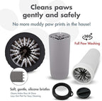 Dexas Lidded MudBuster Large Dog Paw Cleaner, Light Gray, Fits 2.5"-3.5" Wide - Image 2