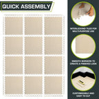 ProsourceFit Exercise Puzzle Mat 1/2-inch, EVA Interlocking Foam Floor Tiles - Image 6
