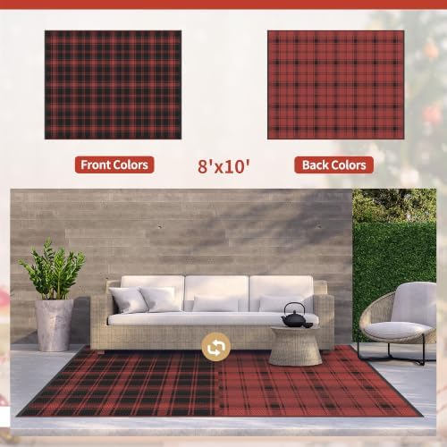 GENIMO Outdoor Rug, Waterproof Plastic Rugs - Image 5