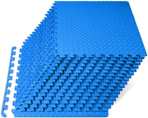 ProsourceFit Exercise Puzzle Mat 1/2-inch, EVA Interlocking Foam Floor Tiles by ProsourceFit