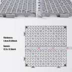 12PCS Interlocking Drainage Mat, Cushioning Floor Tiles Mats - Image 2