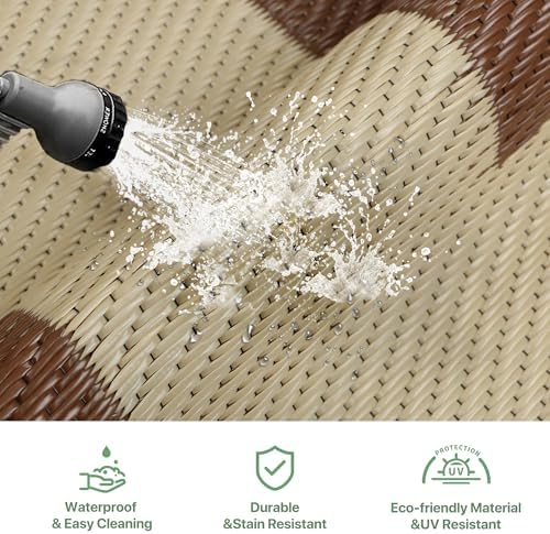 GENIMO Outdoor Rug, Waterproof Plastic Rugs - Image 7