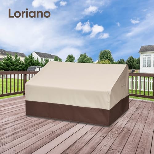 Loriano 2-Seater Patio Sofa Cover, 100% Waterproof - Image 7