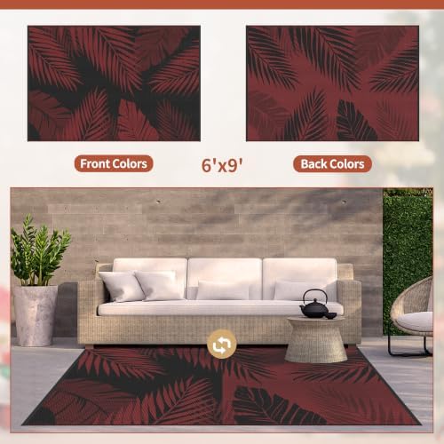 GENIMO Outdoor Rug, Waterproof Plastic Rugs - Image 2