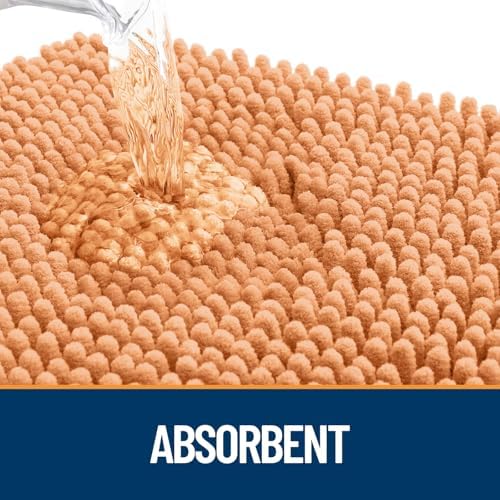 OLANLY Dog Door Mat for Muddy Paws 40x32, Super Absorbent Chenille Mud Mat - Image 3