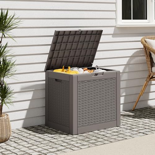Outdoor Storage Box, Resin Deck Boxes Indoor and outdoor, Waterproof Storage - Image 2