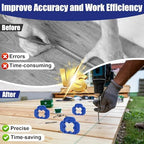 4 Packs 4-in-1 Multi-Size Deck Spacer Tool, 4 Thicknesses Deck Board Spacers - Image 4